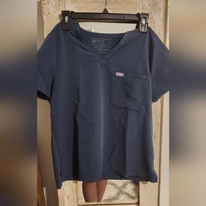 Figs Dark Harbor Scrub Top